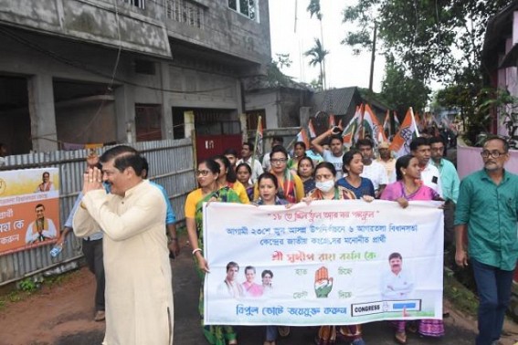 Congress candidate Sudip Roy Barman receiving immense Positive response from his Constituency